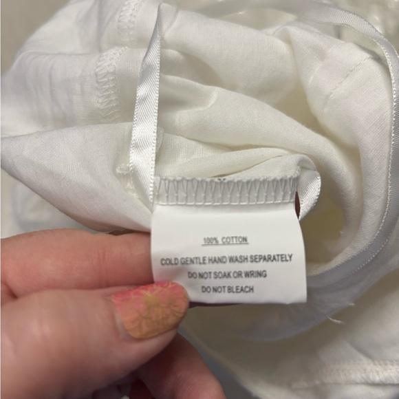 Hello Molly Weekly Sweetness Dress Plunging Neck Lack Up Back White New Small 4 - Picture 8 of 8